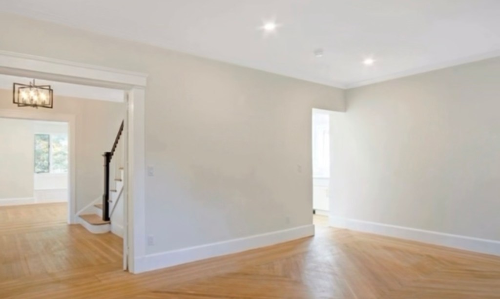 showing drywall work