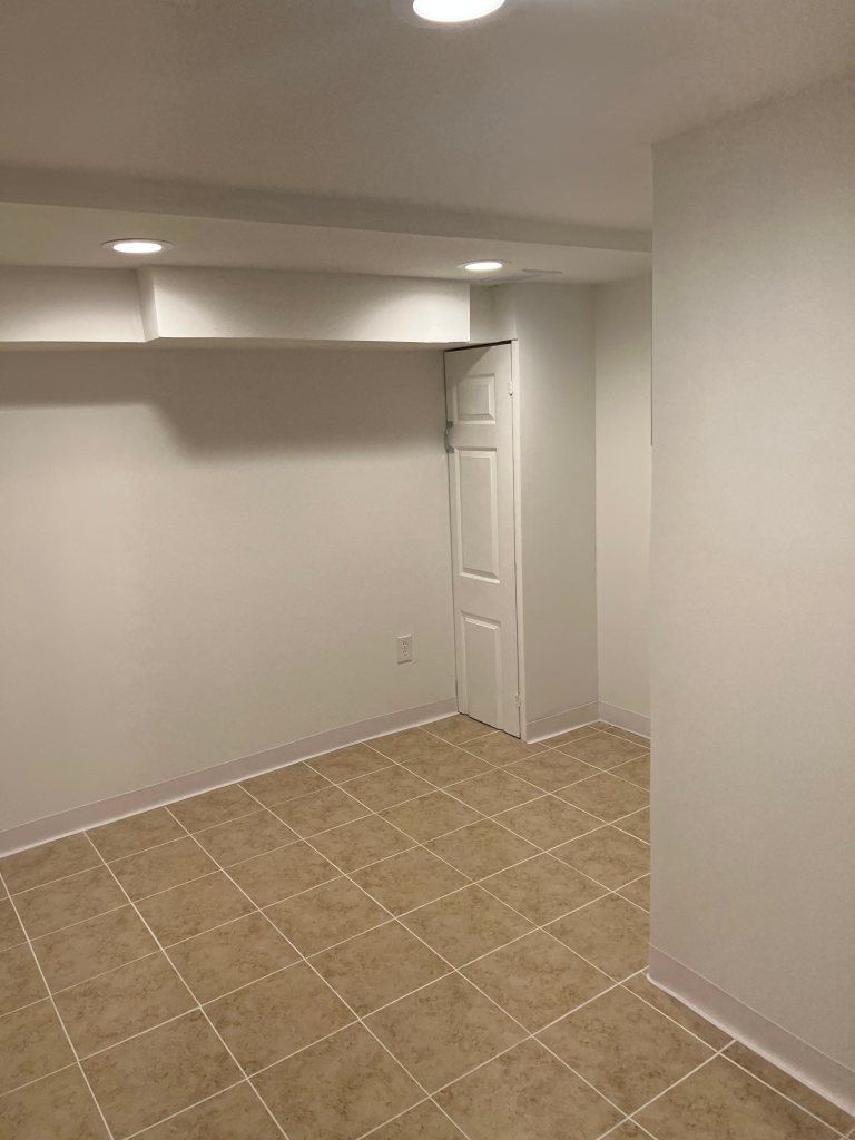 showing drywall work